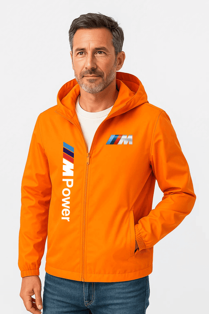 Regnjakke med hætte “M Power”