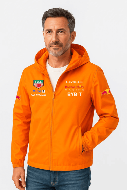 Regnjakke med hætte “Racing”