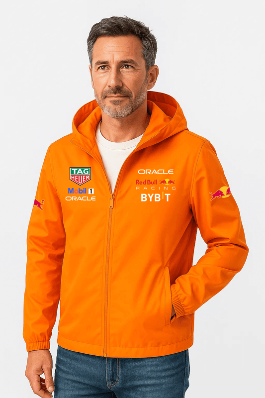 Regnjakke med hætte “Racing”
